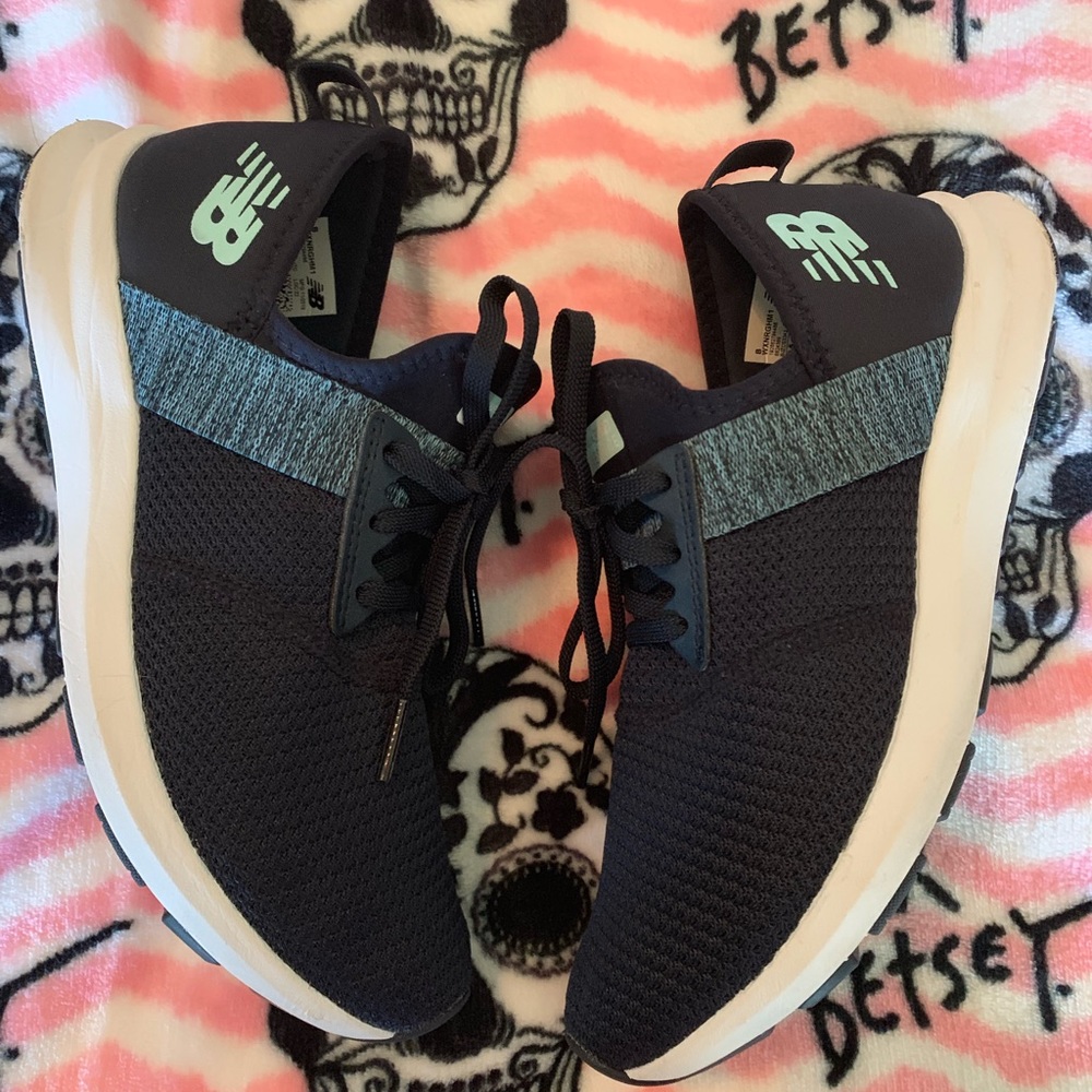 Blue new balance shoes